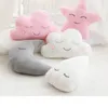 Plush Pillows Cushions Nice Stuffed Cloud Moon Star Raindrop Plush Pillow Soft Cushion Cloud Stuffed Plush Toys For Children Baby Kids Pillow Girl Gift 230804