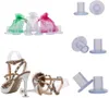 Shoe Parts Accessories 10 Pairs High Heel Protectors Latin Stiletto Dancing Covers Stoppers Antislip Silicone Heeler For Wedding Favor Soft 230804