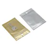 Worki do pakowania hurtowe złote / przezroczyste samokieć plastikowe opakowanie detaliczne pakiet detaliczny