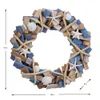 Hand Assembled Wooden Wreath Hanging - 15 inch