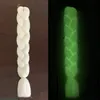 Luminous Jumbo Braid 24-calowe szydełkowe warkocze przedłużenie włosów różowy biały fioletowe niebieskie przedłużanie włosów zapasy imprezowe