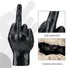 Decorative Objects Figurines Nodic Hand Statue Figurines Middle Finger Gesture Sculpture Resin Crafts Home Living Room Desktop Ornaments Household Decors 230804