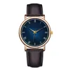 Нарученные часы Fahion Женские часы Blue Star Sky Simple Casual Quartz Элегантный водонепроницаемый наручные часы кожа