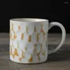 Tazas Retro europeo de cerámica, taza de café con leche, taza creativa instantánea de gran capacidad, regalo para parejas