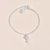 Kedjor 925 Sterling Silver Xingyue Armband Kvinnlig ins nischdesign Enkel personlighet Temperament Koreanska vindsmycken