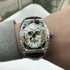 Hot Style Classic Skull Luminous Design Mechanisches Uhrwerk Uhrenserie Luxus Designer Herrenuhr Fortschrittliche Uhren Keine Box