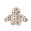 Jackets Summer Lightweight Cartoon Baby Girls Boys Hooded Sun Suits Toddler Coats Infant Windbreaker Newborn Tops For Months R230805