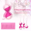 Eggsbullets Fjärrkontroll Kegel Balls Vibrator Vibrating Egg Sex Toys For Women Vaginal tight träning Ben Wa Geisha Muscle Shrink Shop 230804