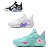 Bequeme Sportschuhe für Damen und Herren, Jugend-Trainings-Sneaker, rutschfeste Basketballschuhe, Schwarz, Weiß, Blau