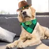 Collari per cani Cappello da cowboy e sciarpa Accessori occidentali per cucciolo Set di costumi multiuso per animali domestici Ruolo morbido confortevole regolabile