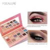 Sombra de ojos FOCALLURE 18 colores Pigmento Paleta de sombras de ojos Sombras de colores Paleta Brillo Resaltador Brillo Mate Maquillaje de ojos Cosméticos 230804