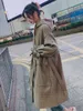 女性用トレンチコート格子縞のウィンドブレーカーミッドレングスブリティッシュスタイルの春と秋2023年の小さな韓国語バージョン膝のジャケットの上にゆるい