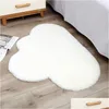 Carpets 70X90Cm Cloud Shape Rug Carpet Mat For Living Room Decor Faux Fur Kids Bedroom Shaggy Area Modern 201225 Drop Delivery Home Dhbkt