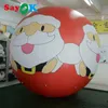 Ballon à hélium gonflable en PVC de 2 m/3 m avec lumières et grand ballon à hélium avec impression du Père Noël utilisé pour les activités et les fêtes de Noël