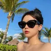 2024 designer di lusso nuovo designer di lusso occhiali da sole da sole di xiaoxiang CH5477 CH5477 Caldo Push Black Cat Eye Plate Occhiali da sole per donne con miopia