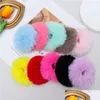 Accessoires De Cheveux 2 Pcs Femmes Filles Hiver Fourrure Chouchous Pom Tie Fuzzy Bandes Élastiques Ponytail Holders Drop Delivery Bébé Enfants Maternité Dhlfv