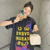 T-shirt da donna Designer Versione corretta di New Luxury Fashion GU Home Tiger Pattern Lettera Net Red T-shirt a maniche corte allentata da uomo e OS Underlay 4DZH