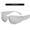 Steampunk güneş gözlükleri Kadınlar Aynası Spor Güneş Gözlükleri Erkekler UV400 Punk 2023 Göller Renkli Moda Gözü Gafas De Sol