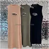 Basic Casual Dresses 2023 Womens Designer Dress Skims Sling Skirt Hollowed-Out Slim Fit Kintted Sleeveless Party Beach Wear Bodycon Dhjyz