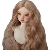 Poupées BJD Doll Wig1/3 1/4 1/6 1/8 gros cheveux ondulés beaucoup de couleur perruque haute température fil 230804