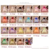 Emballage Sacs En Gros 100 Pcs / Lot Organza Bijoux Party Favor Cadeau De Noël Violet Bleu Rose Jaune Noir Dstring Pouch 21 Drop Delivery O Dhwmh