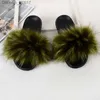 Slippers 2023 Женские летние новый меховой слайдер женский ползунок женский меховой сандалии.