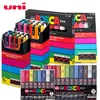 Markers Uni Posca Full Set PC1M5M Reklam Permanent färg Markör MANGA Ritning Graffiti Art Supplies Plumones 230804