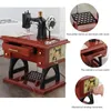 Dekorative Objekte Figuren Retro-Stil Nähmaschine Spieluhr Mini Vintage Retro Nähen Uhrwerk Spieluhr Geschenk Tisch Heimdekoration Neuheit Geschenke 230804