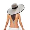 Chapéus de aba larga palha grande para mulheres verão chapéu de praia tamanho grande proteção UV sol atacado 2023 feriado