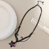 Pendant Necklaces Bohemian Handmade Star Moon Korean Fashion Chains Pearl Necklace For Women Punk Jewelry Charms Accessories