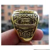 Anillos de racimo 1991 Miami Hurricanes National Championship Ring Venta al por mayor Fan Men Gift 2022 2023 Hip Hop Punk Jewelry Drop Delivery 20 Dhj1X