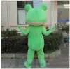 Trajes de mascote de alta qualidade tamanho adulto dos desenhos animados qualidade profissional mascote sapo verde cos porco sapo personalizado fantasia kit mascote tema vestido extravagante