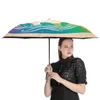 Regenschirme, Motiv: Dolphin, 3-fach faltbar, automatischer Regenschirm, niedlich, minimalistisch, leicht, winddicht, Rahmen aus Kohlefaser, für Männer und Frauen