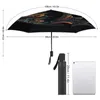 Guarda-chuva Dolphin 3 dobras guarda-chuva ao ar livre exclusivo à prova d'água leve leve automático