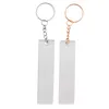 Pochettes à bijoux 150 pièces acrylique porte-clés blanc avec anneaux pour vinyle clair porte-clés Rectangle blancs et projet