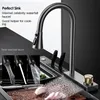 Robinet cascade multifonction évier en acier inoxydable pour accessoires de cuisine égouttoir à vaisselle pour évier de cuisine Arge fente unique