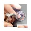 Pierścień Pierścienia światło luksusowy kryształowy cyrkon Pierścienie Kamienne Pierścienie Prawdziwa złota płyta Colorf CrIronia Palce Palcem Micro Pave S925 Sier Gems DHT9F