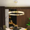 Chandeliers Modern Silver Round Chandelier Ceiling 2023 Home Decor Led Minimalist Gold Lustres Decoration Chambre For Living Room Bedroom