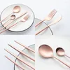 Dinnerware Sets 9Pcs/Set Stainless Steel Cutlery Set Easy-to-clean Kitchen Accessories Cafe For Dinner And Travel