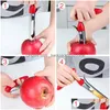 Frutas Vegetais Ferramentas Cortador de Maçã de Aço Inoxidável Faca Corers Slicer Mti-Function Cutting Core Home Kitchen Gadget Drop Delivery G Dhbpy