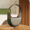 Luxury Mens Nylon Ophidia Half Moon Bag City Vintage Canvas Purses Underarm Bags Women Tote Handväska Hobo Clutch Bags Designer Cross Body Travel Axel Evening Bags