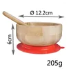 Bowls Baby Feeding Bowl And Spoon Set Bamboo With Spill Proof Stay Put Suction Ring