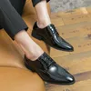 Mode classique vert paillettes en cuir richelieu chaussures hommes bout pointu élégant hommes chaussures habillées grande taille 48 chaussures de mariage pour hommes