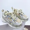 Designer Triple S Kids Sneakers Triple Zwart Wit Glitter Mode Plate-forme Casual Schoenen Vintage Luxe Trainers Infrarood Jongen Meisjes Jeugd