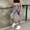 Kvinnor Pants Capris Fitness Athletic Pants High midjeträning Pencil Pants Womens Gym Pants Leggings Stretchy Sexy Fitness Capris Z230805