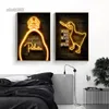 Meme divertenti Neon Animal Canvas Painting Art Wall Spanish Laughing Guy Untitled Goose Poster e stampe estetiche Soggiorno Bar Negozio Decorazione w06