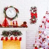 Декоративные цветы украшают рождественские стены висящие торговые центры украшения венки