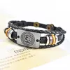 Charm Bracelets Fashion Hindu Bracelet Multi-layer Leather Beaded For Women Men Religious Bangle Jewelry Gift Him TG-01