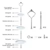 Bakningsformar 6 Set Tray Hardware For Cake Stand 3 Tier Fitting Holder Wedding and Party Serving 230804