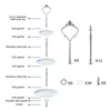 ベーキング金型6ケーキスタンド用のトレイハードウェアセット3ティアフィッティングホルダーウェディングとパーティー230804